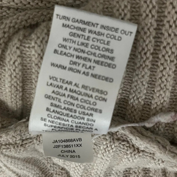 JOSEPH A Cream Color Knit Sweater XL - Picture 11 of 11